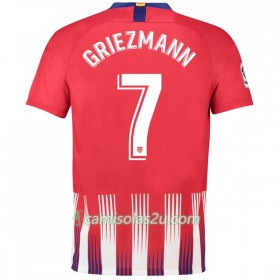 Camisolas de Futebol Atlético Madrid Griezmann 7 Equipamento Principal 2018/19 Manga Curta